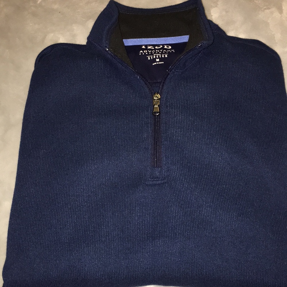 IZOD stretch sweater 1/4 zip size Med